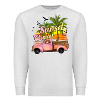 Oatmeal Heather sunset chaser Premium Sweatshirt - JahusDesignShop