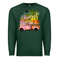 Sports Green sunset chaser Premium Sweatshirt - JahusDesignShop