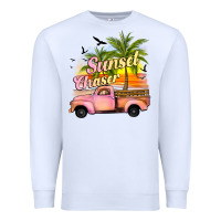 White sunset chaser Premium Sweatshirt - JahusDesignShop