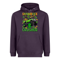 Plum st patricks shamrock crusher Heavyweight Hoodie - Neo Western