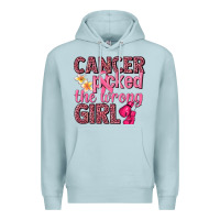 Blue Mist cancer picked the wrong girl Premium Hoodie - NancyCooperArtShop