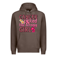 Coffee cancer picked the wrong girl Premium Hoodie - NancyCooperArtShop