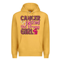Mustard cancer picked the wrong girl Premium Hoodie - NancyCooperArtShop