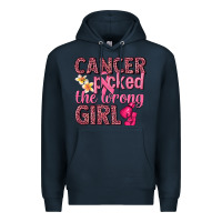Navy cancer picked the wrong girl Premium Hoodie - NancyCooperArtShop