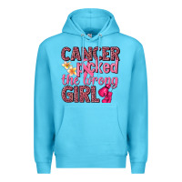 Ocean Blue cancer picked the wrong girl Premium Hoodie - NancyCooperArtShop