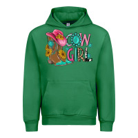 Emerald cow girl western boots Urban Hoodie - MaliasSmallBusiness