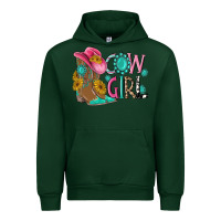 Forest Green cow girl western boots Urban Hoodie - MaliasSmallBusiness