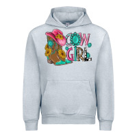 Heather Grey cow girl western boots Urban Hoodie - MaliasSmallBusiness