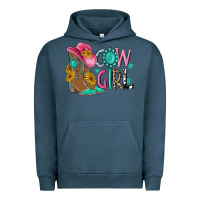 Pigment Midnight Navy cow girl western boots Urban Hoodie - MaliasSmallBusiness