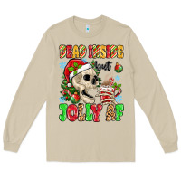 Mushroom dead inside but jolly af Long Sleeve Tee - MaliasSmallBusiness