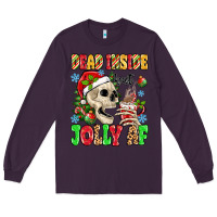 Plum dead inside but jolly af Long Sleeve Tee - MaliasSmallBusiness