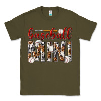 Army Green baseball mini with leopard Classic Tee - texasbilliewilder
