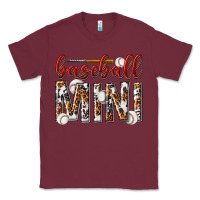 Burgundy baseball mini with leopard Classic Tee - texasbilliewilder