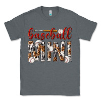 Charcoal Heather baseball mini with leopard Classic Tee - texasbilliewilder