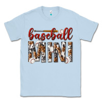 Dusty Blue baseball mini with leopard Classic Tee - texasbilliewilder