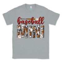 Heather Grey baseball mini with leopard Classic Tee - texasbilliewilder