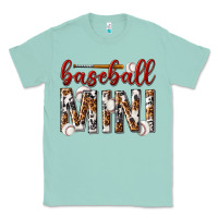 Seafoam baseball mini with leopard Classic Tee - texasbilliewilder