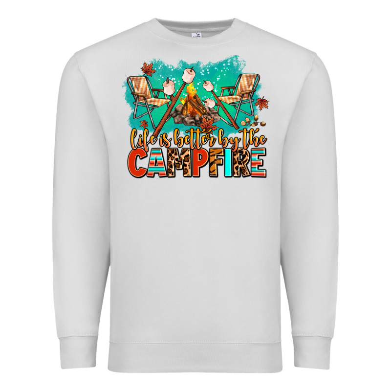 Life Is Better By The Campfire Premium Sweatshirt by AdoDesignShop | Teevron