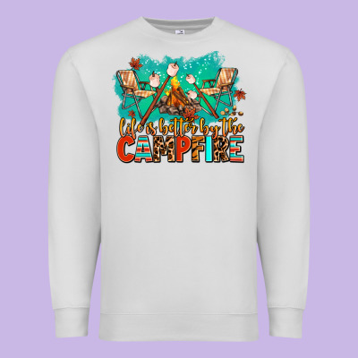 Life Is Better By The Campfire Premium Sweatshirt Designed By Adodesignshop