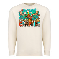 Sandshell life is better by the campfire Premium Sweatshirt - AdoDesignShop