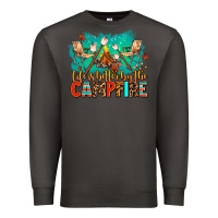 Smoke life is better by the campfire Premium Sweatshirt - AdoDesignShop
