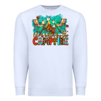 White life is better by the campfire Premium Sweatshirt - AdoDesignShop
