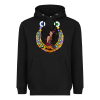 Black Halloween Horseshoe Heavyweight Hoodie - CowhideDigitalArt
