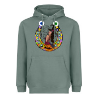 Sage Halloween Horseshoe Heavyweight Hoodie - CowhideDigitalArt
