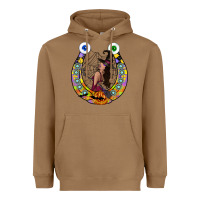 Toasted Coconut Halloween Horseshoe Heavyweight Hoodie - CowhideDigitalArt