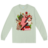 Matcha christmas season lightning bolt Long Sleeve Tee - MaliasSmallBusiness