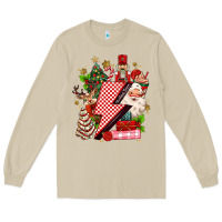 Mushroom christmas season lightning bolt Long Sleeve Tee - MaliasSmallBusiness