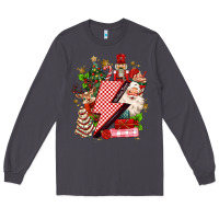 Smoke christmas season lightning bolt Long Sleeve Tee - MaliasSmallBusiness