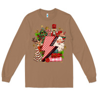 Toasted Coconut christmas season lightning bolt Long Sleeve Tee - MaliasSmallBusiness