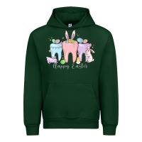 Forest Green happy easter teeth Urban Hoodie - MaliasSmallBusiness