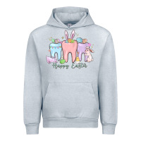 Heather Grey happy easter teeth Urban Hoodie - MaliasSmallBusiness