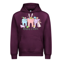 Mauve Wine happy easter teeth Urban Hoodie - MaliasSmallBusiness
