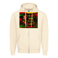 Sandshell steppin into juneteenth Zipper Hoodie - Zillion Design Studio