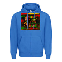 True Royal steppin into juneteenth Zipper Hoodie - Zillion Design Studio