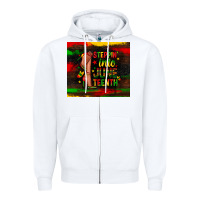 White steppin into juneteenth Zipper Hoodie - Zillion Design Studio