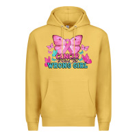 Antique Gold cancer picked the wrong girl Premium Hoodie - NancyCooperArtShop
