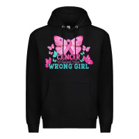 Black cancer picked the wrong girl Premium Hoodie - NancyCooperArtShop