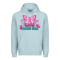 Blue Mist cancer picked the wrong girl Premium Hoodie - NancyCooperArtShop