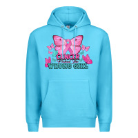 Ocean Blue cancer picked the wrong girl Premium Hoodie - NancyCooperArtShop