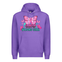 Purple cancer picked the wrong girl Premium Hoodie - NancyCooperArtShop