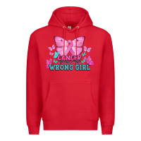 Red cancer picked the wrong girl Premium Hoodie - NancyCooperArtShop