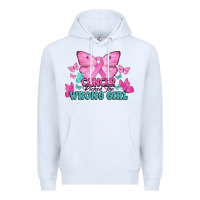 White cancer picked the wrong girl Premium Hoodie - NancyCooperArtShop