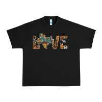 Black love texas map sunflower leopard cowhide Urban Heavy Tee - Artiststas