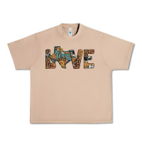 Burro love texas map sunflower leopard cowhide Urban Heavy Tee - Artiststas