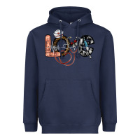 Navy love nurse Heavyweight Hoodie - SublimationCraftShop