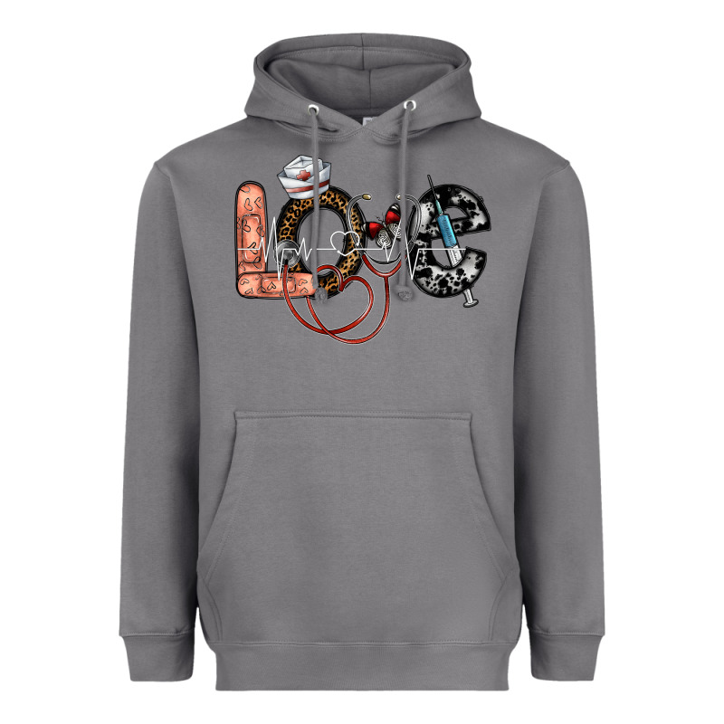 Love Nurse Heavyweight Hoodie by SublimationCraftShop | Teevron